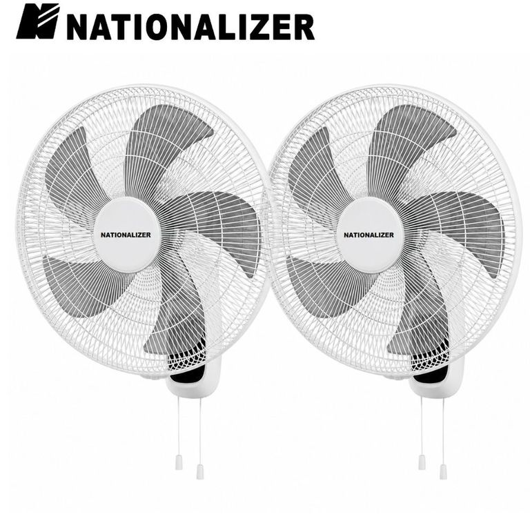 Pack 02 Ventiladores Pared NN-FW40826 55 watts Blanco