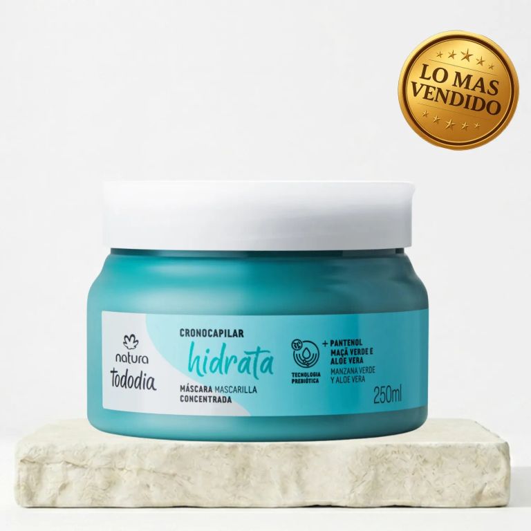 MASCARILLA HIDRATANTE PARA CABELLO MANZANA VERDE Y ALOE VERA 250 ML