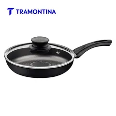 TRAMONTINA - Sartén con Tapa de Vidrio 26cm Excellent Antiadherente