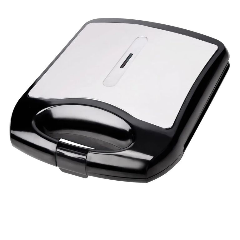 Sandwichera 4 Panes SW-811ST Negro y Plata