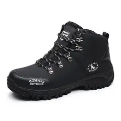 DANWEILE - Botas de senderismo unisex Negro