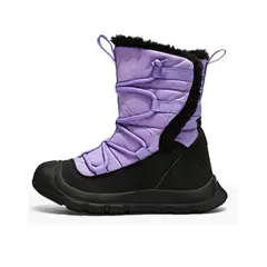 DANWEILE - Botas de nieve cálidas de caña alta para niños Gris