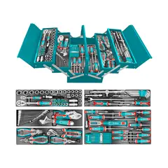 Total Tools - Set Herramientas 116 Piezas Caja Metalica TOTAL - THTCS351167
