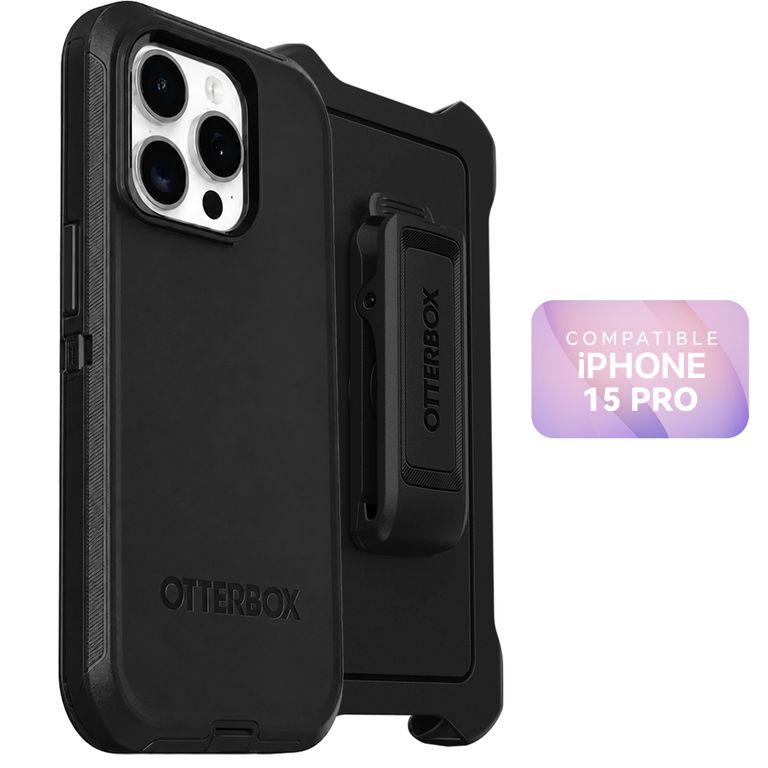 Otterbox Defender Negro Compatible con Iphone 15 Pro