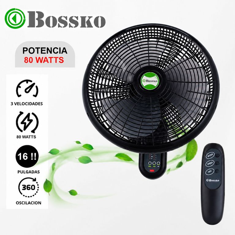 VENTILADOR DE PARED 16pulg CON CONTROL REMOTO