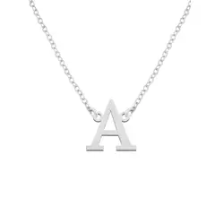NATHALIE BIRD - COLLAR INICIAL A MEDIUM PLATA 925