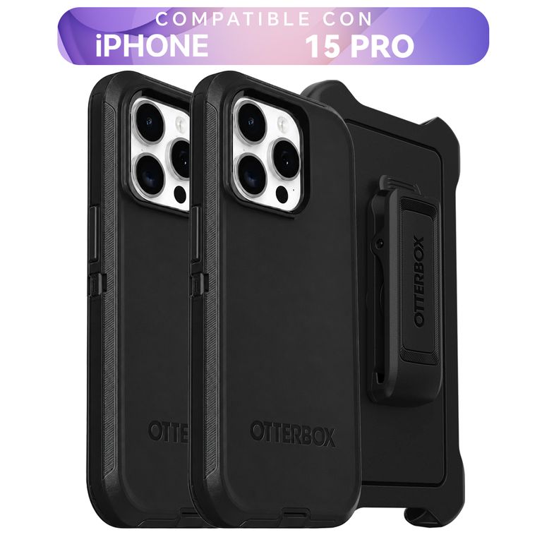 2 Cases Otterbox Defender Compatibles con Iphone 15 Pro