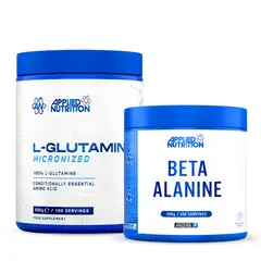 Applied Nutrition - Beta Alanina 300 G + L- Glutamina 500 G - Sin Sabor
