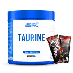 Applied Nutrition - Taurina 200 G - Taurina en Polvo - 200 Servicios + 2 Sachet Diabolus