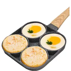GENERICO - SARTEN ANTIADHERENTE DE GRANITO CON 4 DIVISIONES PARA PANQUEQUES Y HUEVOS