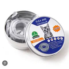 GENERICO - Collar Antipulgas y Antigarrapatas para Gatos – Protección 8 Meses - ANARANJADO
