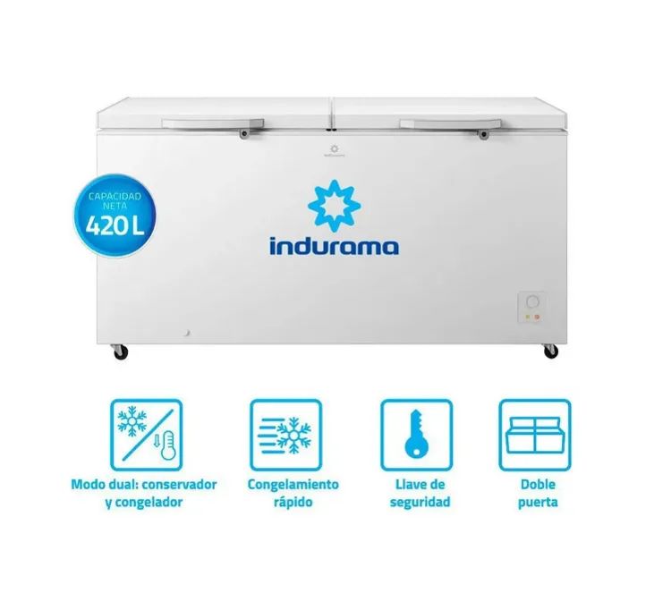 Congeladora Defrost 420L CI-420BL Blanco