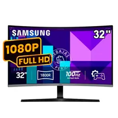 SAMSUNG - Monitor 32 Curvo Fhd Black Ls32d390ganxza
