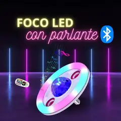 GENERICO - LAMPARA LED DE TECHO CON PARLANTE BLUETOOTH RGB 600W Y CONTROL COLOR BLANCO