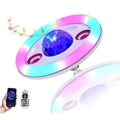 GENERICO - LAMPARA LED DE TECHO CON PARLANTE BLUETOOTH RGB 600W Y CONTROL COLOR BLANCO