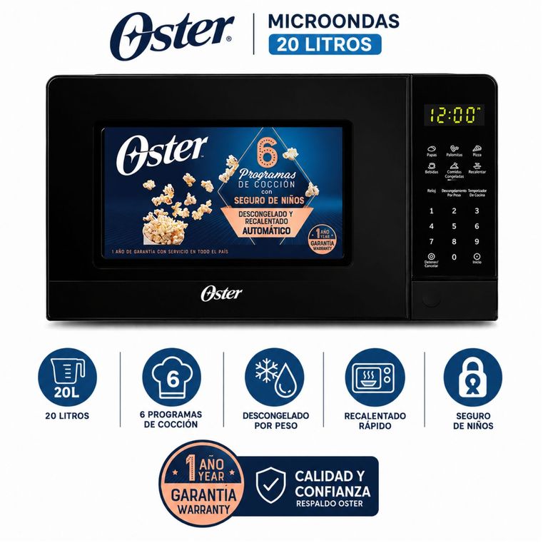 Horno Microondas 20L 700W POGGE3702