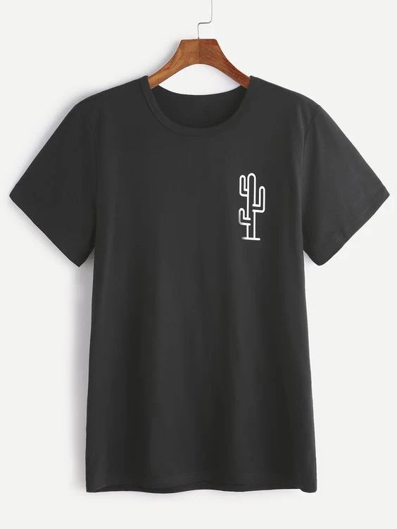 Polo Hombre Cactus - Negro