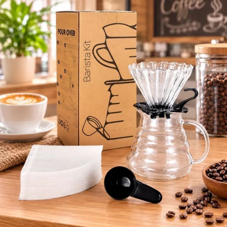 SUPER KIT dripper v60 + jarra de café + cuchara+ filtro