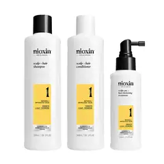 NIOXIN - - System 1 shampoo 300 + acondicionador 300ml + tratamiento 100ml