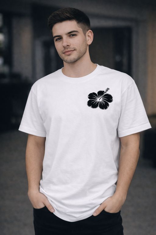 Polo Hombre Flor de Maga - Blanco