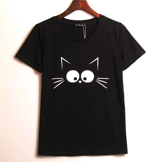 Polo Hombre Gato - Negro