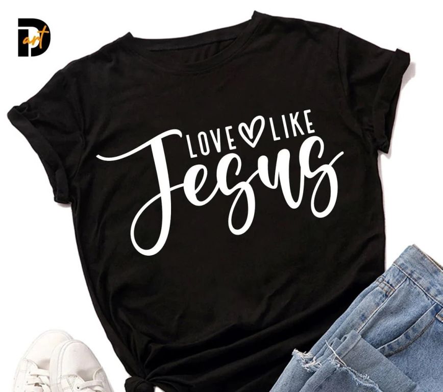 Polo Hombre LOVE LIKE JESUS - Blanco