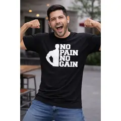 NEBULA - Polo Hombre No Pain No Gain - Negro