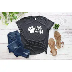 NEBULA - Polo Mujer DOG MOM - Negro