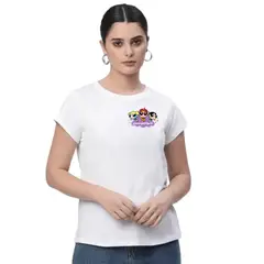 NEBULA - Polo Mujer Power puff girls - Negro