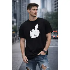 NEBULA - Polo Hombre Mickey Mouse - Negro