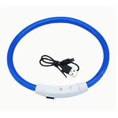 GENERICO - COLLARES LED RECARGABLES PARA MASCOTAS - AZUL