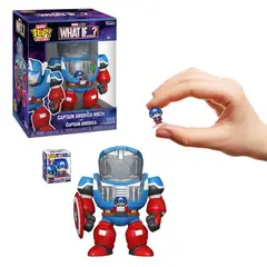 FUNKO - Bitty Pop Bitty Bot Captain America Mech Marvel