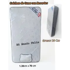 GENERICO - Colchon para Cuna con Resortes