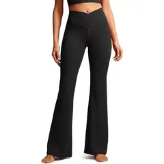 PUREPOWER - Crossover Flare Leggings , Tela Extra Suave, Compresión Ligera, Yoga, Corte de Bota, Para Mujer