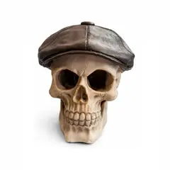 GENERICO - Adorno Para Peceras Y Acuarios Calavera Con Gorro En Resina