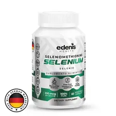EDENIS HEALTH - Selenio Selenometionina 60 Cápsulas