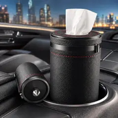 CARJOLLITY - Organizador Tacho de Basura Auto Dispensador Pañuelos Martillo