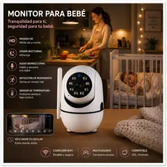 SEISA - MONITOR DE BEBE VISION NOCTURNA WIFI HD