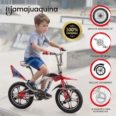 Baby - Bicicleta BMX Para Niño «KNOX» ARO 16 Colección Exclusiva Red