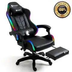 DREIZT - Silla Gamer Ergonómica Shine RGB - Negro
