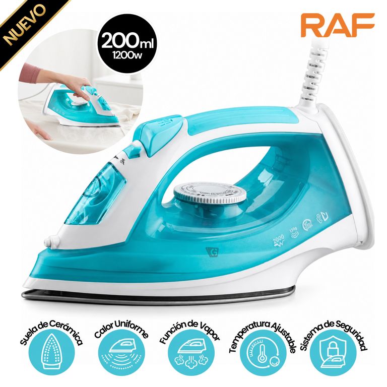 Plancha A Vapor Raf Turquesa R.1279G