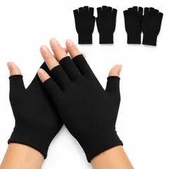 GENERICO - 04 Guantes frio Delgados Mitones Sin Dedos