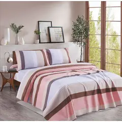 CASATEX - JUEGO DE SABANAS LUJOSA 2500 HILOS DISEÑO QUEEN