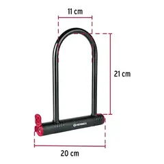 HERMEX - Candado bicicleta moto cadena candado tipo U HERMEX-49620