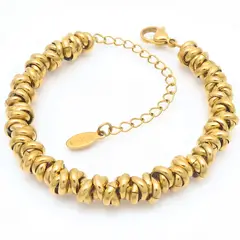 GENERICO - Pulsera para mujer acero inoxidable Liliana dorada