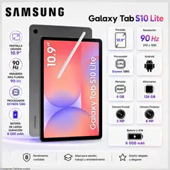 SAMSUNG - Tablet Galaxy Tab S10 Lite 10.9" WUXGA+ TFT 6GB RAM 128GB + S Pen - Gray