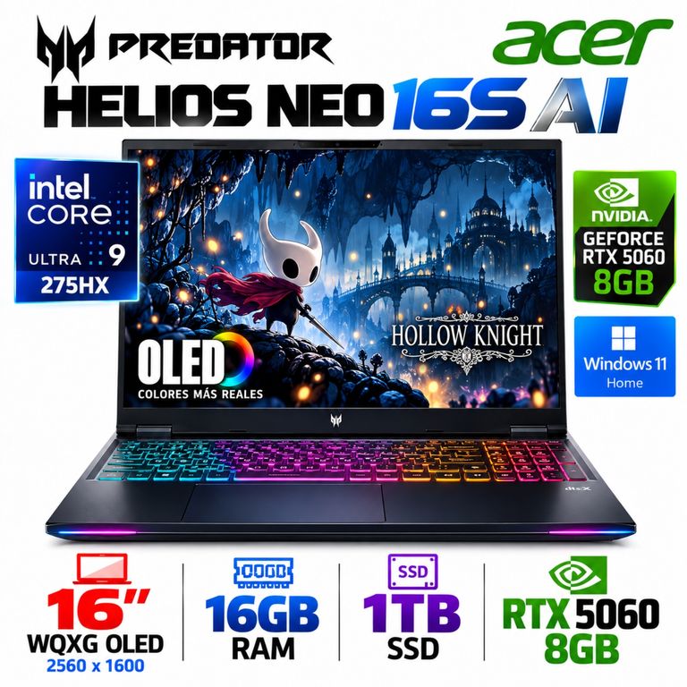 Predator Helios Neo 16S AI Core Ultra 9-275HX, 16GB RAM, 1TB