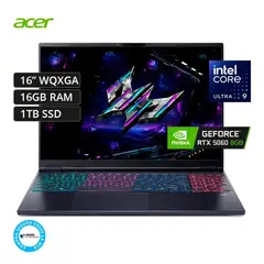 ACER - Predator Helios Neo 16S AI Core Ultra 9-275HX, 16GB RAM, 1TB SSD, RTX 5060 8GB, 16″ WQXG OLED