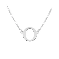 NATHALIE BIRD - COLLAR INICIAL O MEDIUM PLATA 925
