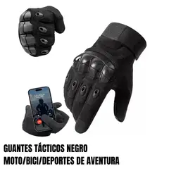 GENERICO - GUANTES PARA MOTO TÁCTICOS NEGRO